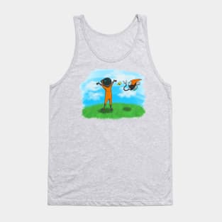 The Martians and the Butterfly Tank Top